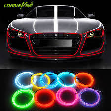 Car Styling 2M Car Interior Light Ambient Light Cold Light Line DIY Decorative Dash board