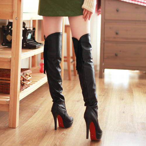 Thigh High Black Boots