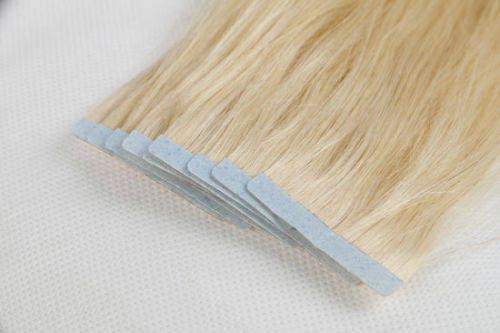 22" 10A, Grade Remy Indian Tape in hair -- 100g - 40 pieces - Blonde