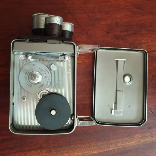Vintage Brownie Movie Camera with Three Different Lenses