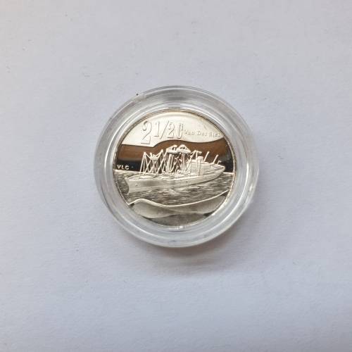 2011 Two and a Half cent Tickey - Flypress Van Der Stel - Silver - TWO AVAILABLE