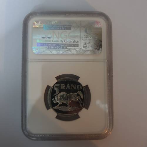 WOW NGC PL63 ULTRA CAMEO 2000 Nelson Mandela R5.