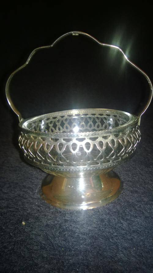 Antique vase with glass ..its BEAUTIFUL made in England