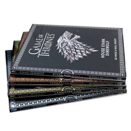 Game of Thrones Press-Out Mask Books - 4 x 3D Masks & Wall Mounts