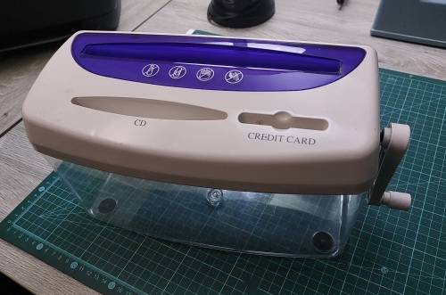 Manual Shredder Machine for Paper/CDs/Cards