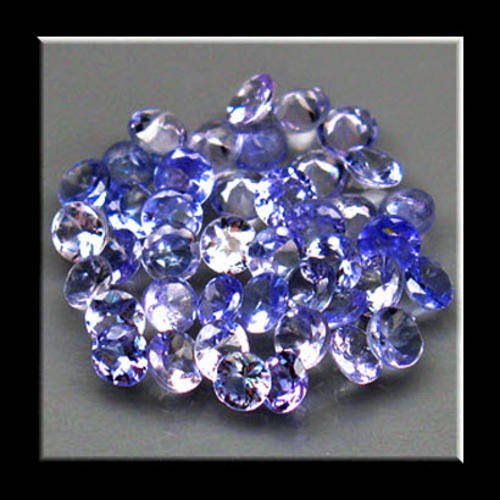 12pcs Diamond-Cut A Violet Blue Tanzanite
