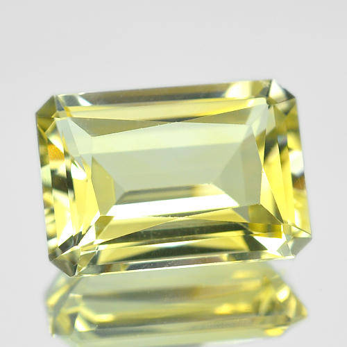 6.76 CT. DAZZLING NATURAL UNHEATED LIGHT YELLOW CITRINE