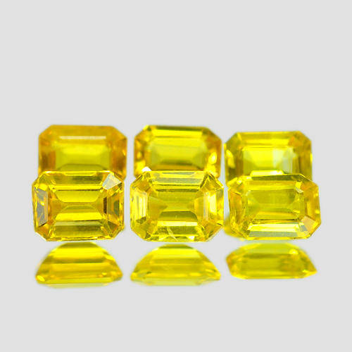 1.39 CT. NATURAL OCTAGON YELLOW SAPPHIRE