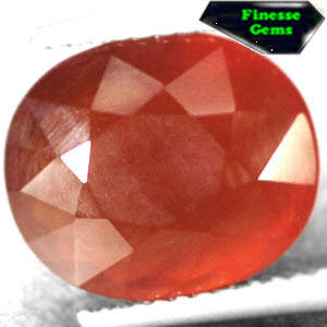4.17 CT. VVS NATUARL OVAL RICH RED ORANGE AFRICA CARNELIAN AGATE