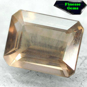 2.32  CTS. .EYE CLEAN NATURAL EMERALD SALMON YELLOW BROWN SMOKY QUARTZ