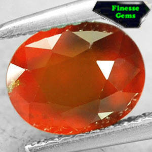 NATURAL OVAL RICH MANDARIN ORANGE HESSONITE GARNET 1.95 CT.