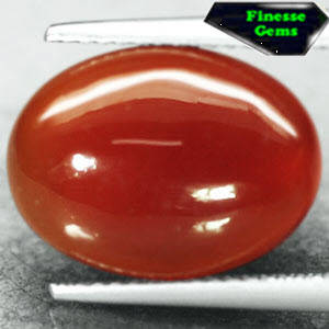 5.64 CT.VVS 1 NATURAL OVAL RICH RED ORANGE AFRICA CARNELIAN AGATE