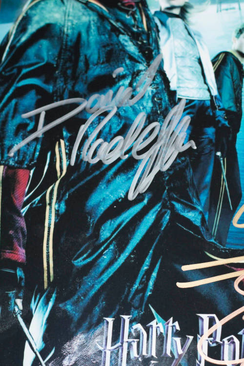 Harry Potter photo signed by 3 lead actors with COA