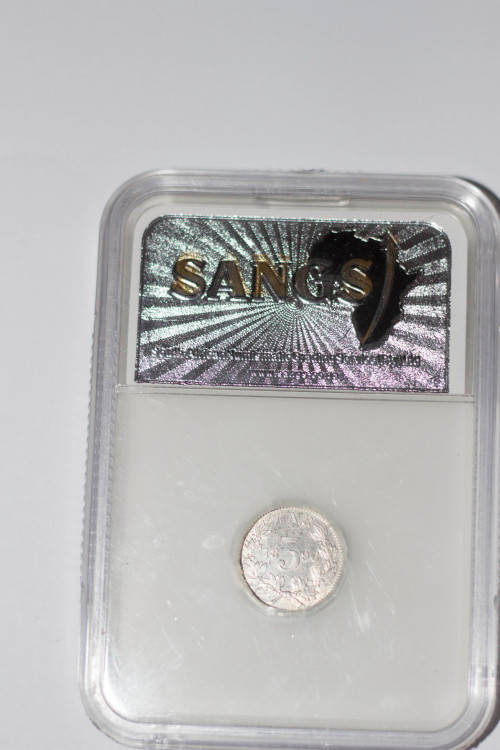 LOT of 5 graded & 1 ungraded ZAR/Union Coins. Total Hearns value: R10000+