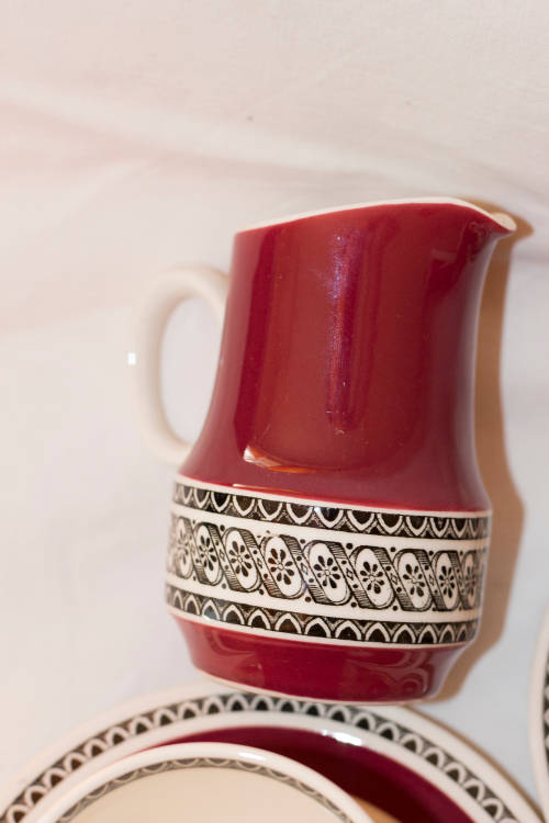 Old Villeroy Boch Mettlach Saar Rubin set