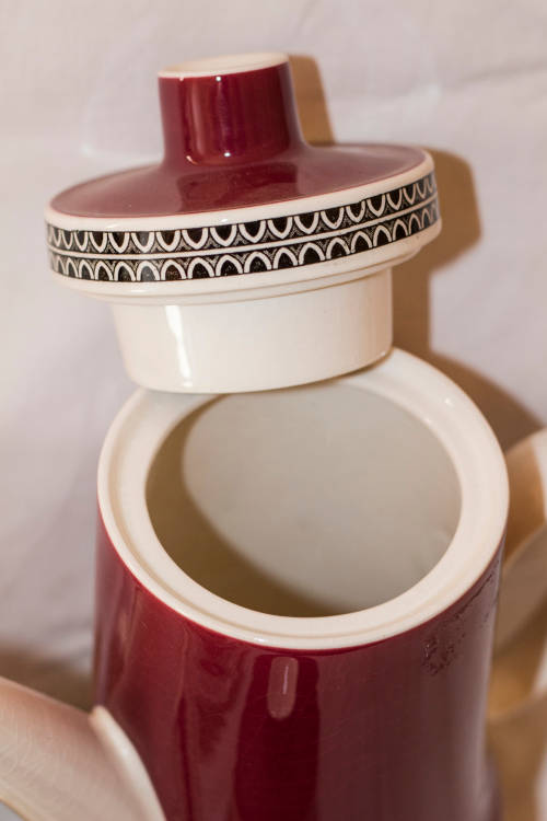 Old Villeroy Boch Mettlach Saar Rubin set