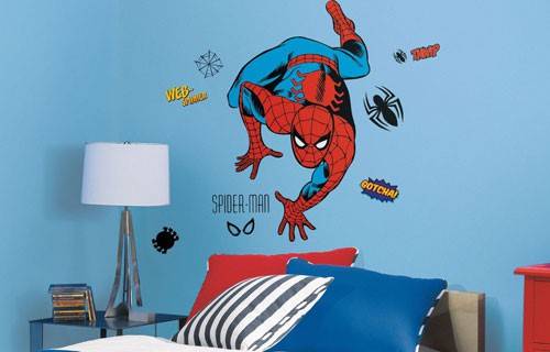 spiderman room decor