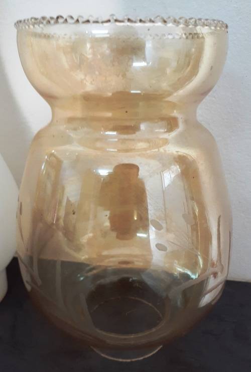 12 x Antique scarce parafin lamp glass funnels