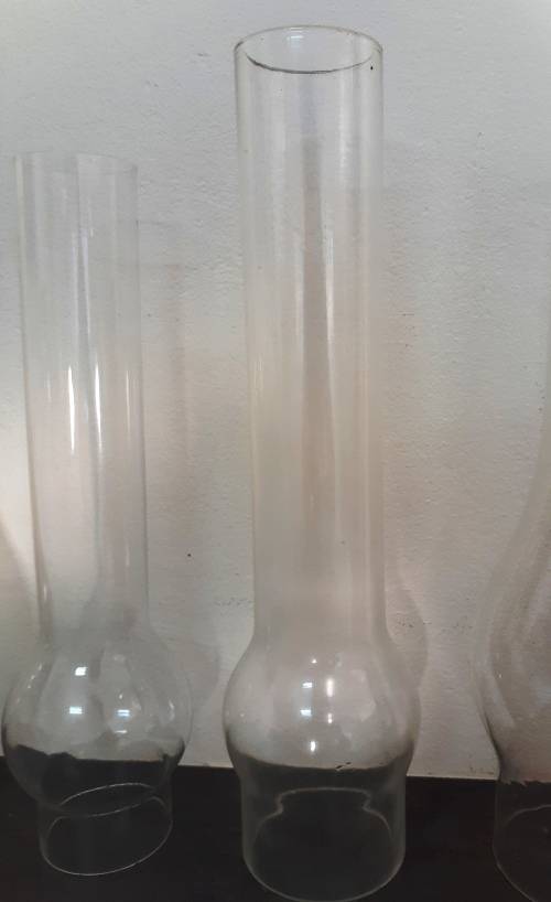 12 x Antique scarce parafin lamp glass funnels