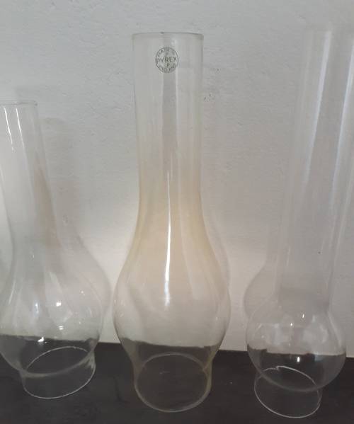 12 x Antique scarce parafin lamp glass funnels