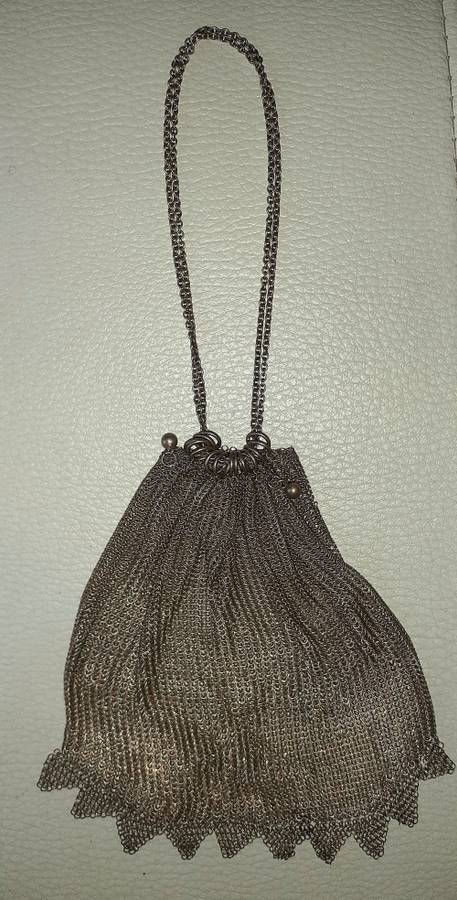 Lovely Antique Sterling Silver Ladies Purse c1810