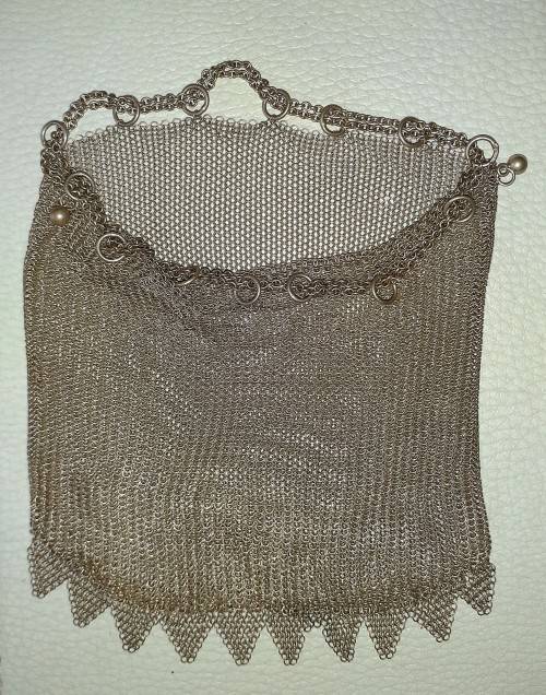 Lovely Antique Sterling Silver Ladies Purse c1810
