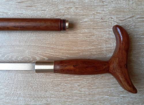 Collectable Professional Rosewood Sword Cane by (HK) Heckler and Koch, USA