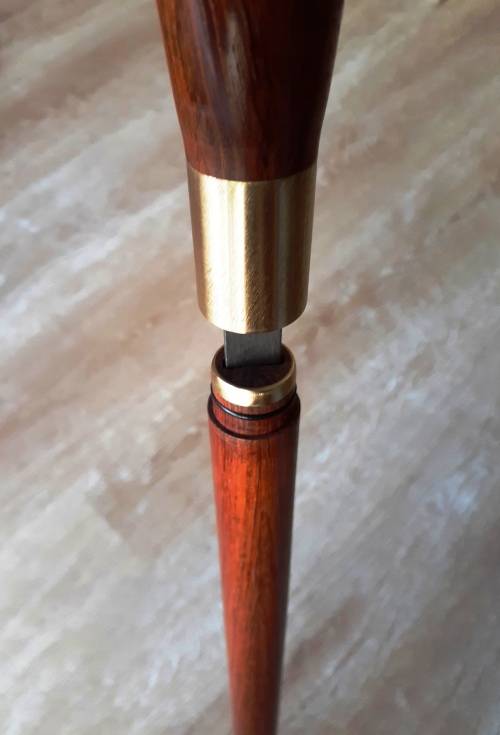 Collectable Professional Rosewood Sword Cane by (HK) Heckler and Koch, USA