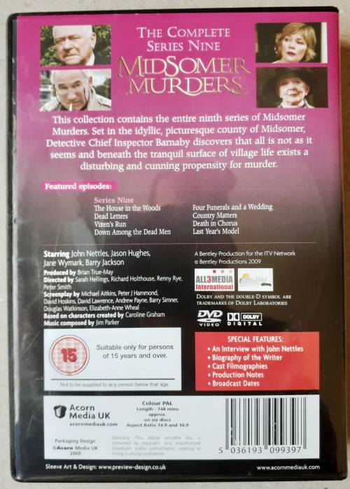 Bargain! Complete BBC Detective Series 3, 4, 5, 6 and 9 of Midsomer Murders