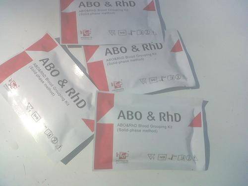 BLOOD GROUP TEST KITS (BLOOD TYPE) - ABO + RHD COMBINED