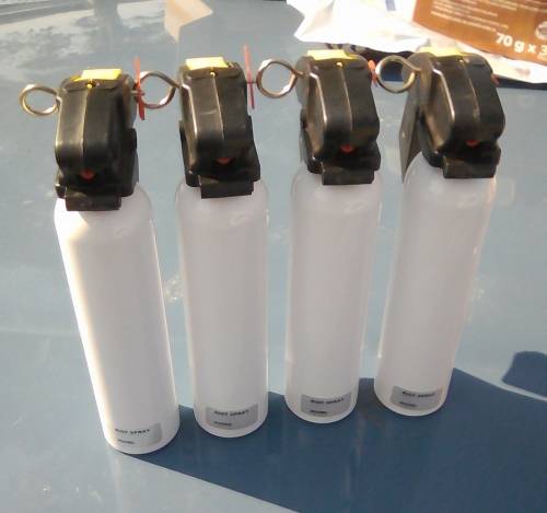 Riot Pepper spray 400mls with Pistol Grip Gas M