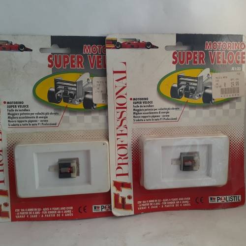2 x Polistil Slot Car Motors Mint Boxed