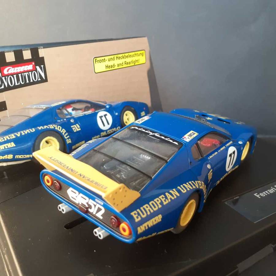 Carrera Evolution 27126 Ferrari 512BB LM 1980 JMS Racing Boxed