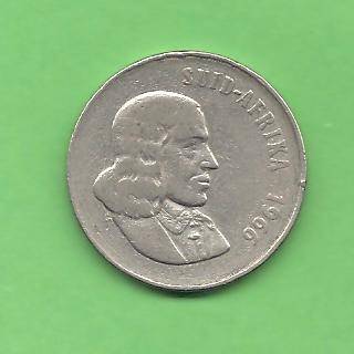 Scarce . Low mintage . Afrikaans 50 cent 1966.