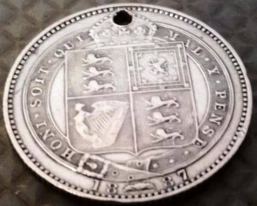 Victoria 1887 Shilling Jubilee Head. Silver 0.925.