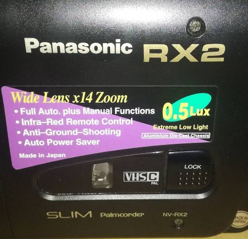 Panasonic NV - RX2 Slim Cassette Palmcorder Working Condition with Extras
