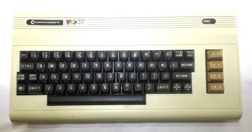 Retro Commodore VIC 20 Console with related Manuals, Games and Hardware in Working Condition