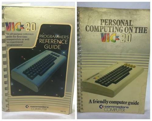 Retro Commodore VIC 20 Console with related Manuals, Games and Hardware in Working Condition