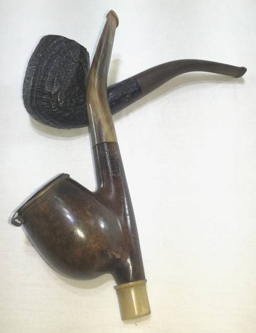 Collection of 3 Tobacco Smoking Pipes