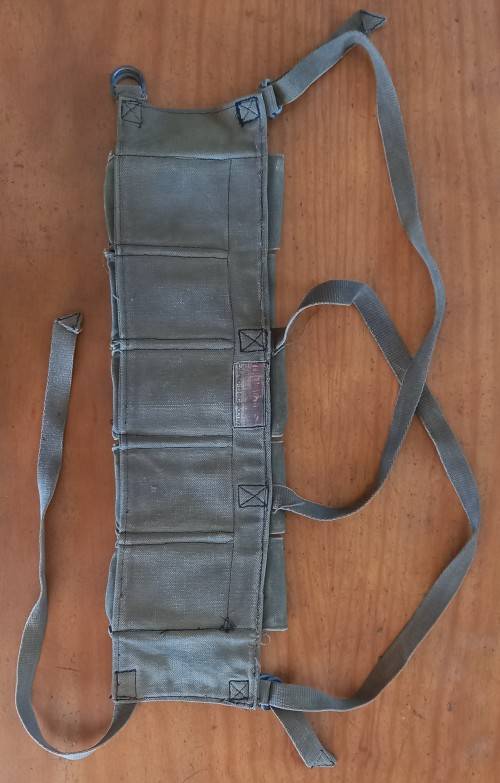 Original Rhodesian Military Fereday and Sons Chest Rig with Associated items