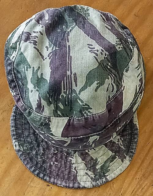 Portuguese Camo Bush Cap. Very small size. 52cm Circumference