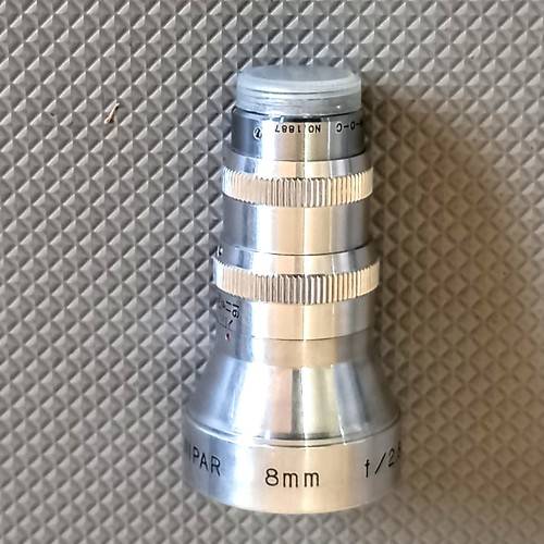 Unipar 8mm F2.8 Movie Wide Angle Movie Camera Lens with Front and Rear Caps. Working condition