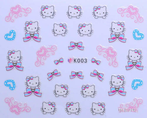 HELLO KITTY NAIL ART STICKER - K003