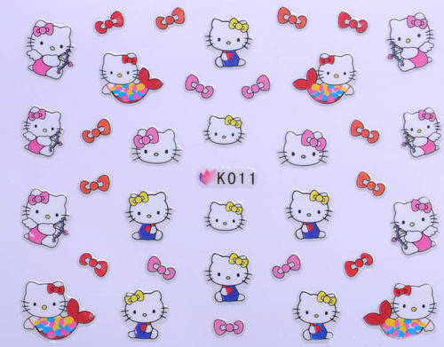 HELLO KITTY NAIL ART STICKER - K011