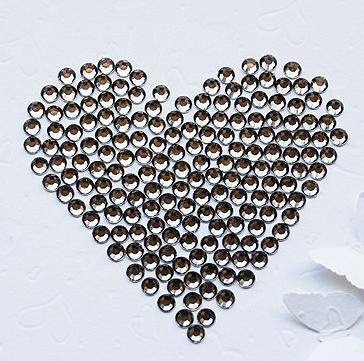 100 PCS 1.5MM ROUND ACRYLIC RHINESTONES NAIL ART & CRAFTS FLAT BACK - SMOKEY GREY