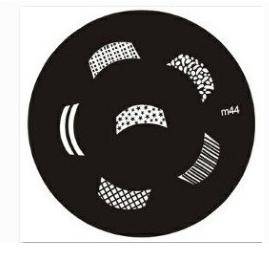 NAIL ART STAINLESS STEEL STAMPING PLATE KONAD TEMPLATE (M44)