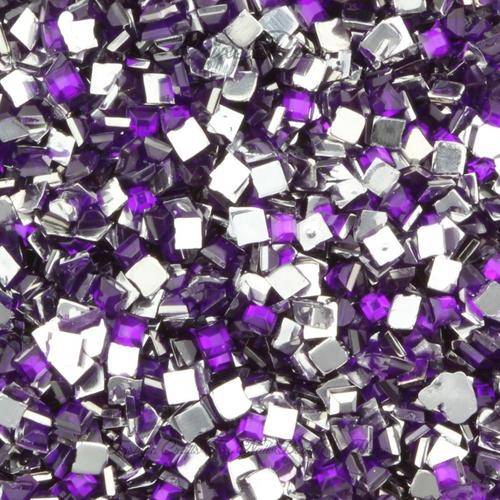 100PCS 2 * 2MM SQUARE RHINESTONES FOR NAIL ART & CRAFTS - VIOLET