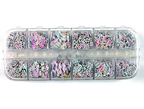 BOX OF MIXED NAIL ART
