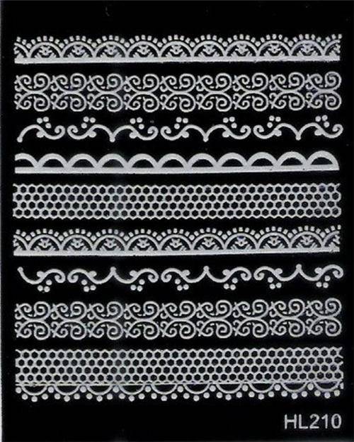 NAIL ART - WHITE LACE