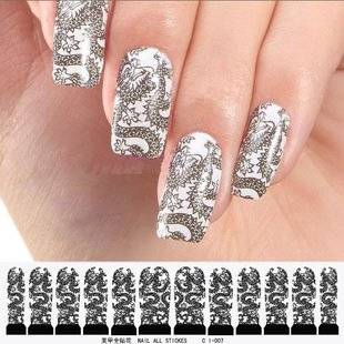 NAIL ART - FULL COVER WRAP - WATER TRANSFER DECALS